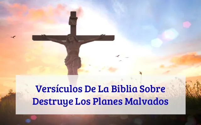 Versículos De La Biblia Sobre Destruye Los Planes Malvados