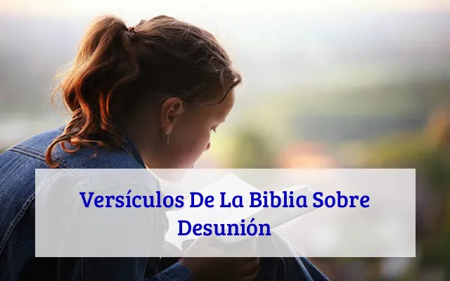Versículos De La Biblia Sobre Desunión