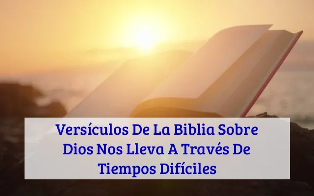 Versículos De La Biblia Sobre Dios Nos Lleva A Través De Tiempos Difíciles