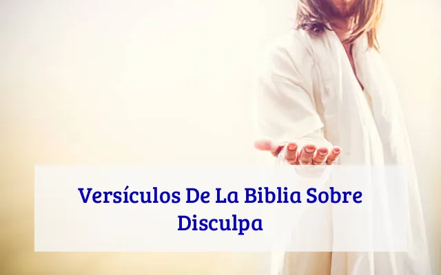 Versículos De La Biblia Sobre Disculpa
