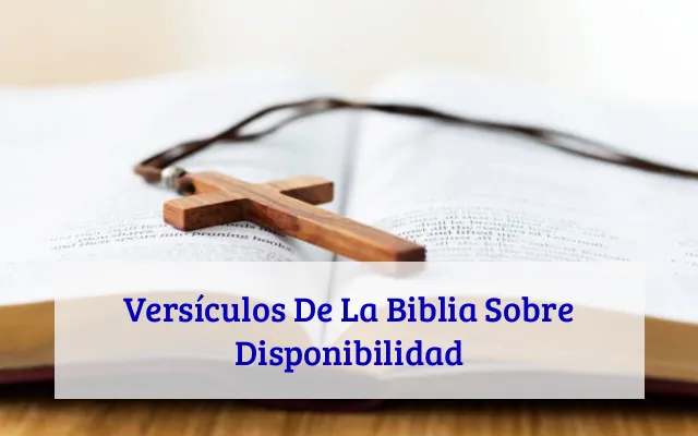 Versículos De La Biblia Sobre Disponibilidad