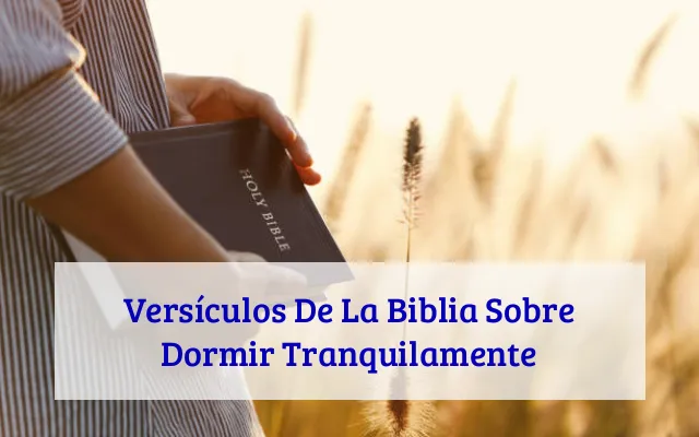 Versículos De La Biblia Sobre Dormir Tranquilamente