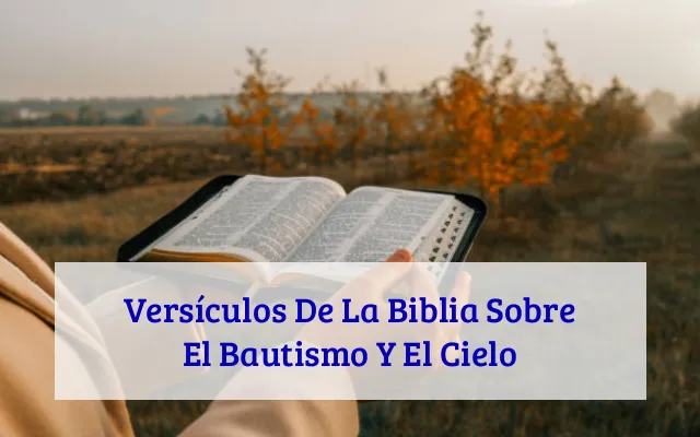 Versículos De La Biblia Sobre El Bautismo Y El Cielo