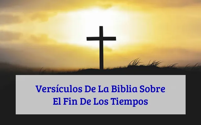 Versículos De La Biblia Sobre El Fin De Los Tiempos