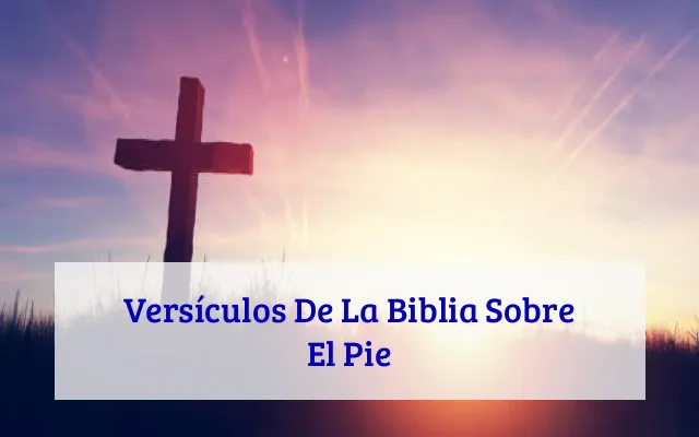 Versículos De La Biblia Sobre El Pie