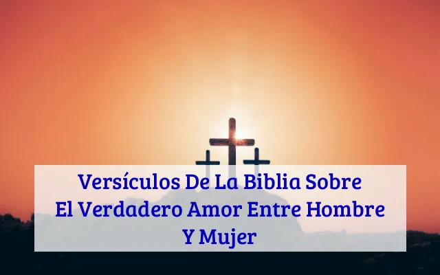Versículos De La Biblia Sobre El Verdadero Amor Entre Hombre Y Mujer