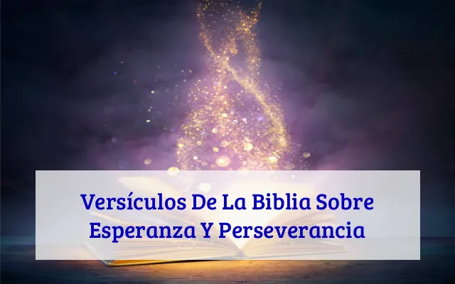 Versículos De La Biblia Sobre Esperanza Y Perseverancia