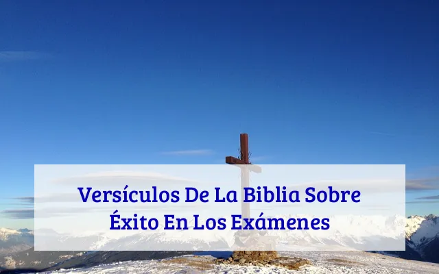 Versículos De La Biblia Sobre Éxito En Los Exámenes