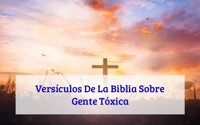 Versículos De La Biblia Sobre Gente Tóxica