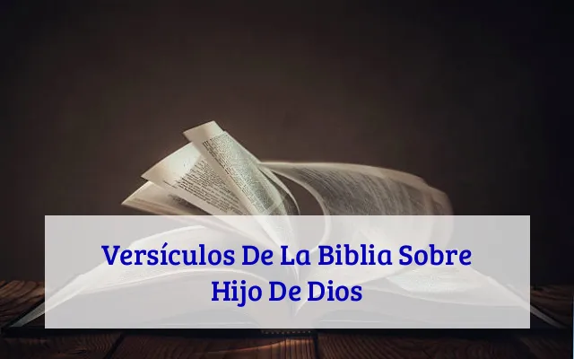 Versículos De La Biblia Sobre Hijo De Dios