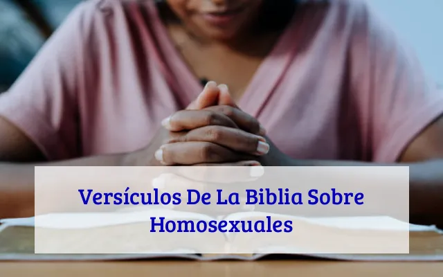 Versículos De La Biblia Sobre Homosexuales