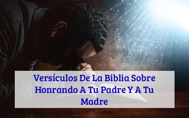 Versículos De La Biblia Sobre Honrando A Tu Padre Y A Tu Madre