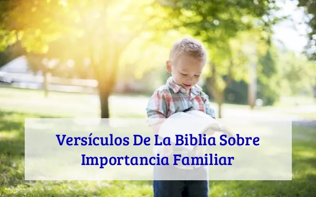 Versículos De La Biblia Sobre Importancia Familiar