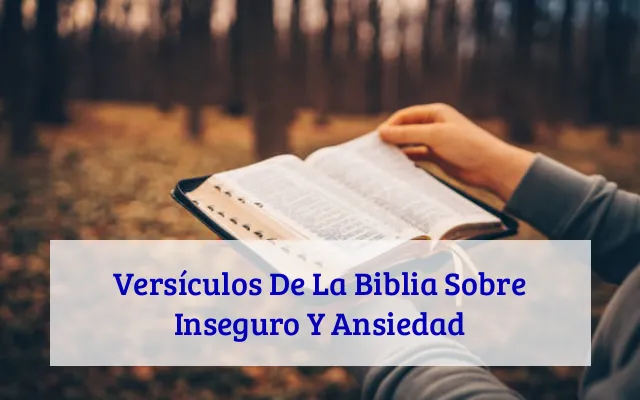 Versículos De La Biblia Sobre Inseguro Y Ansiedad