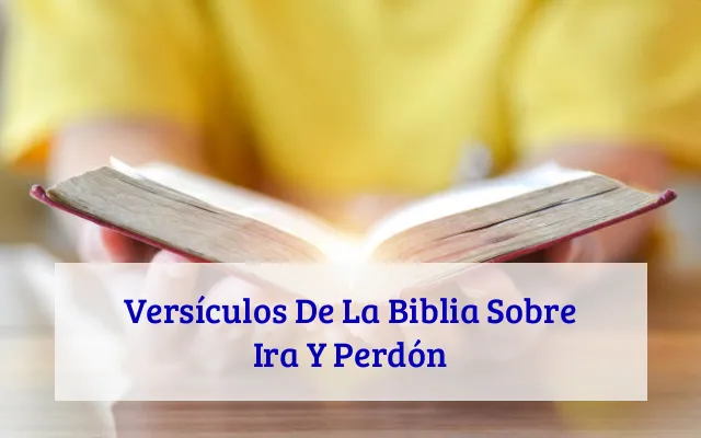 Versículos De La Biblia Sobre Ira Y Perdón