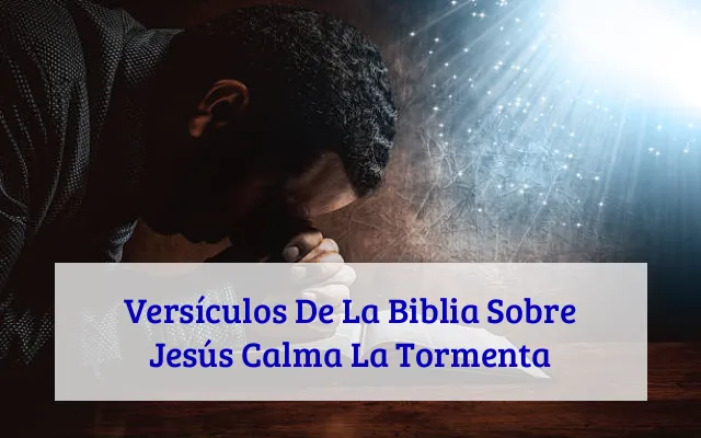 Versículos De La Biblia Sobre Jesús Calma La Tormenta