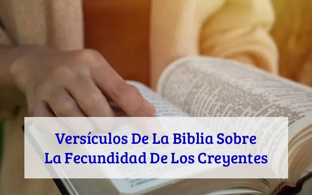 Versículos De La Biblia Sobre La Fecundidad De Los Creyentes