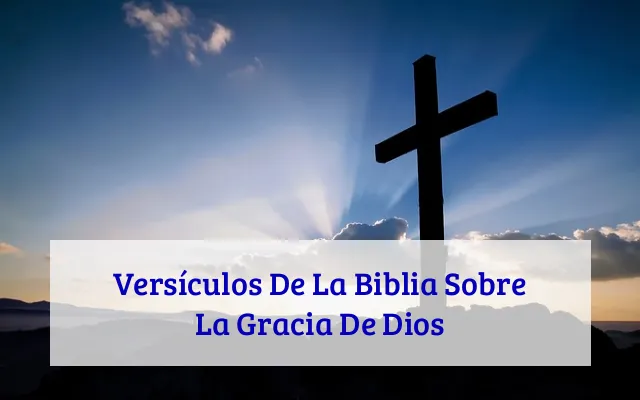 Versículos De La Biblia Sobre La Gracia De Dios