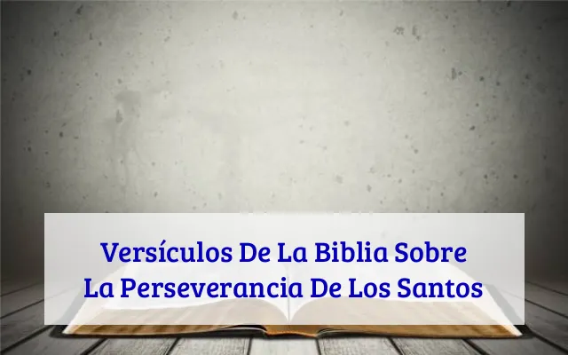 Versículos De La Biblia Sobre La Perseverancia De Los Santos