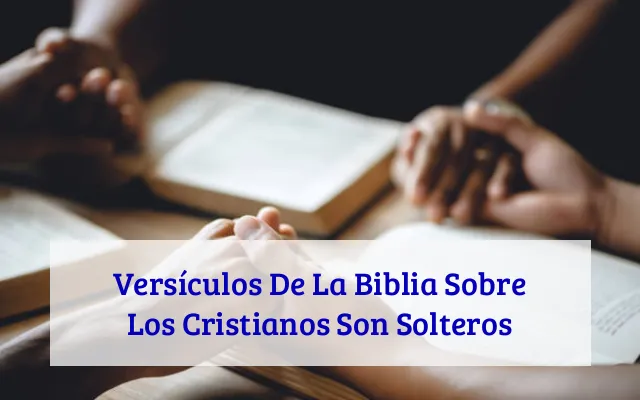 Versículos De La Biblia Sobre Los Cristianos Son Solteros