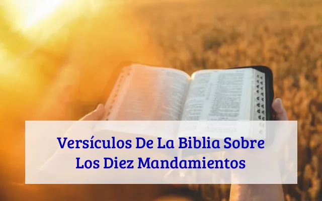 Versículos De La Biblia Sobre Los Diez Mandamientos