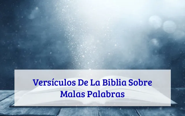 Versículos De La Biblia Sobre Malas Palabras