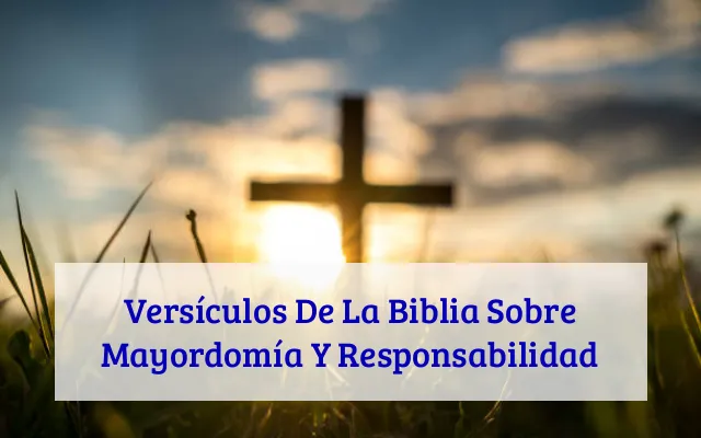 Versículos De La Biblia Sobre Mayordomía Y Responsabilidad
