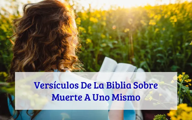 Versículos De La Biblia Sobre Muerte A Uno Mismo