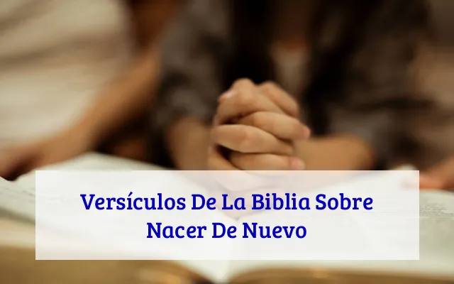 Versículos De La Biblia Sobre Nacer De Nuevo