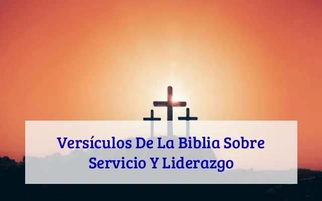 Versículos De La Biblia Sobre Servicio Y Liderazgo