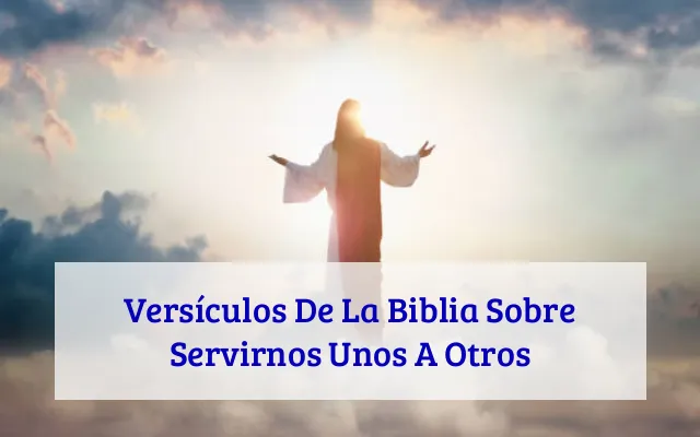 Versículos De La Biblia Sobre Servirnos Unos A Otros