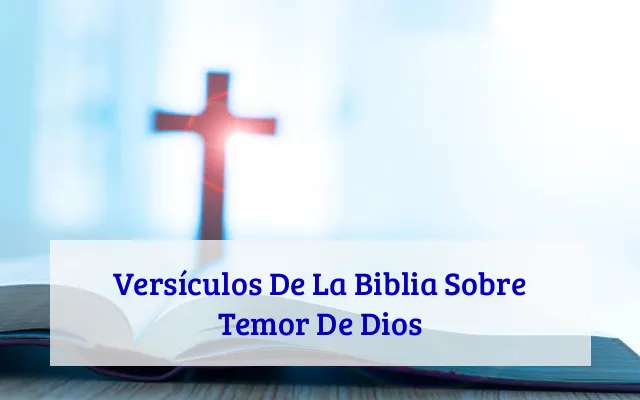 Versículos De La Biblia Sobre Temor De Dios