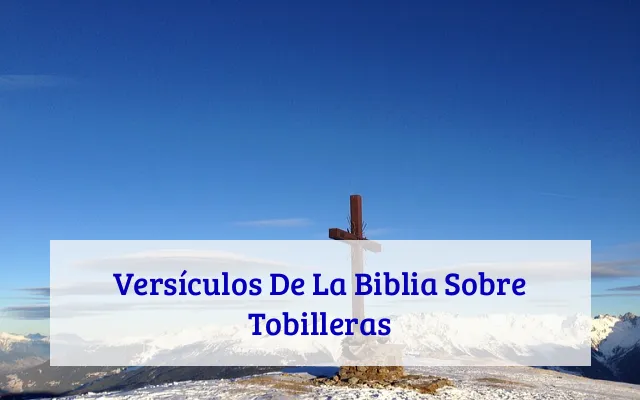 Versículos De La Biblia Sobre Tobilleras