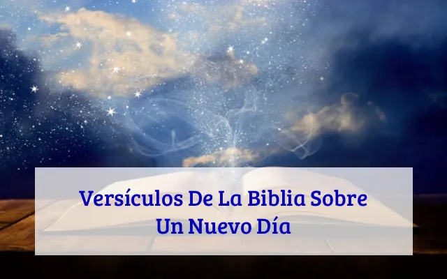 Versículos De La Biblia Sobre Un Nuevo Día