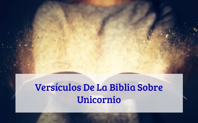 Versículos De La Biblia Sobre Unicornio