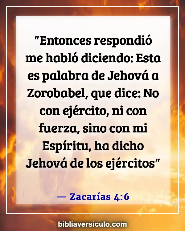 Versículos de la Biblia Sobre El Espíritu Santo (Zacarías 4:6)